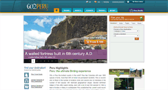 Desktop Screenshot of go2peru.com